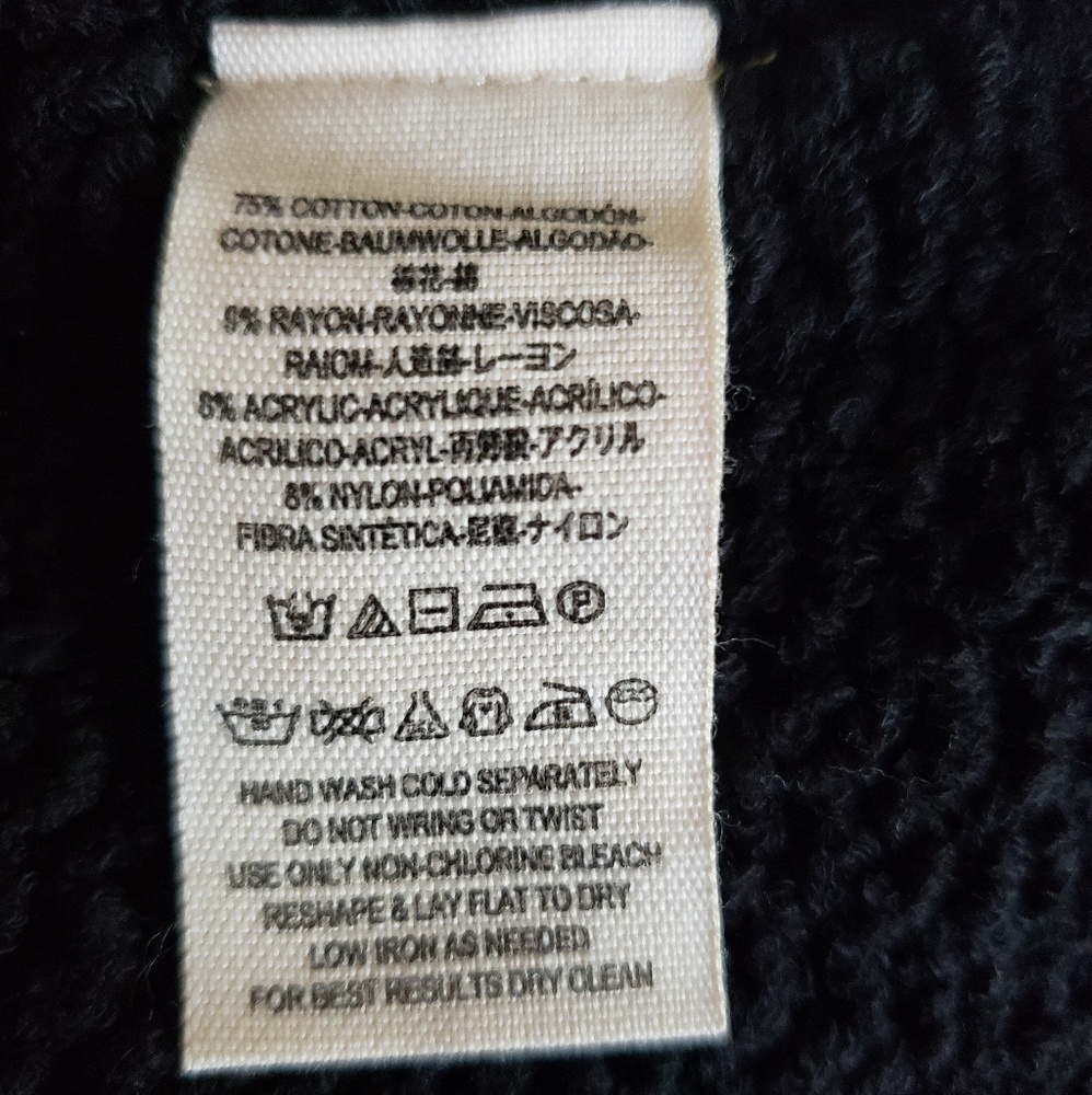 Free People Hold On Knit Tunic Blk Sz M - Picture 6 of 8